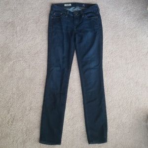 AG 25 stilt cigarette skinny leg dark denim jean